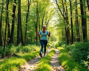 Nordic walking – korzyści zdrowotne i technika marszu z kijkami